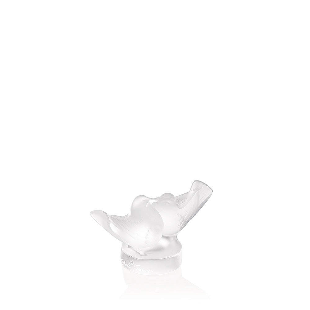 ラリック 2羽の鳩 クリスタル置物 1060500 (箱付) 2 Lovebirds small sculpture – Lalique North America