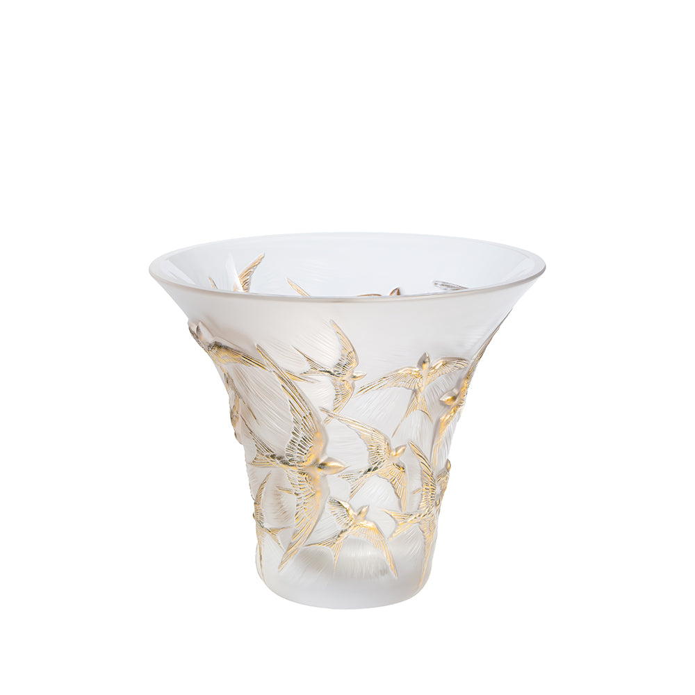 Hirondelles flared vase – Lalique North America