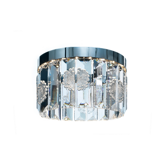 Serene 18 Prisms Chandelier, Circular