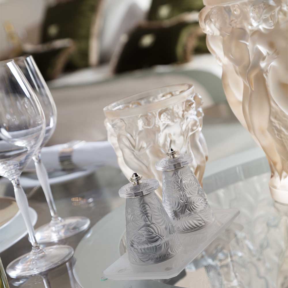 Feuilles pepper & salt grinders – Lalique North America