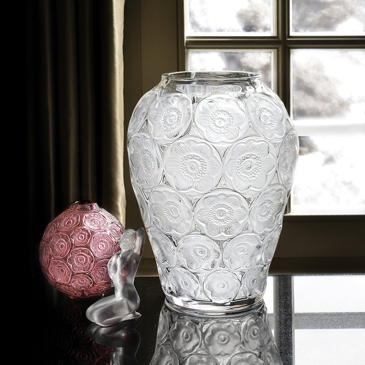 ラリック  『アネモネ』 Lalique ANEMONE Clear Crystal Sculpture/Collectible | eBay