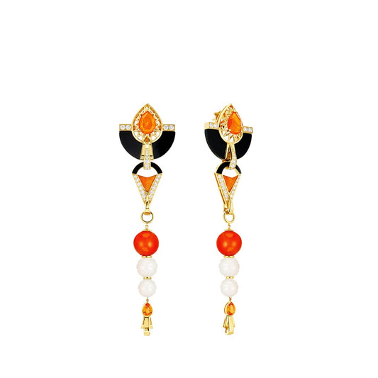 L'Oiseau de Feu Earrings, Large