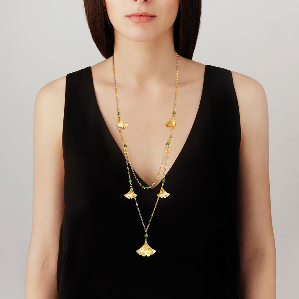Ginkgo large necklace