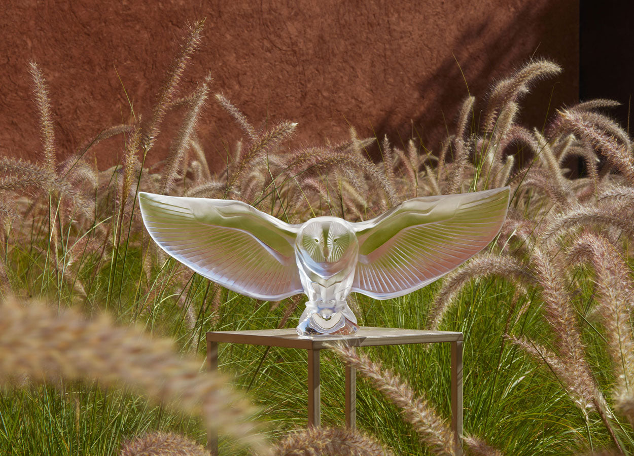 いいネット通販 - 全国送料無料でお届けします Barn Owl sculpture – Lalique North America 置物