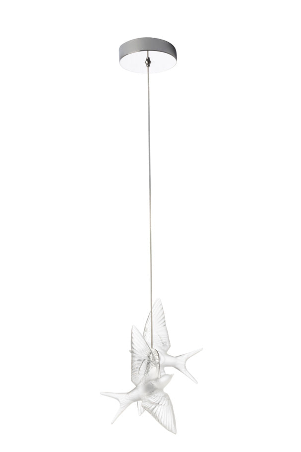 2 Swallows ceiling lamp – Lalique North America