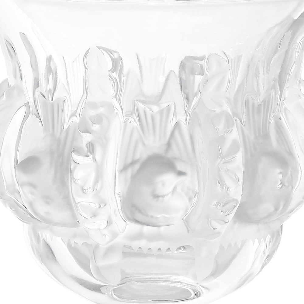 LALIQUE DAMPIERRE, Kristall-Vase, René top Lalique, 20.Jh.,12,7x12cm