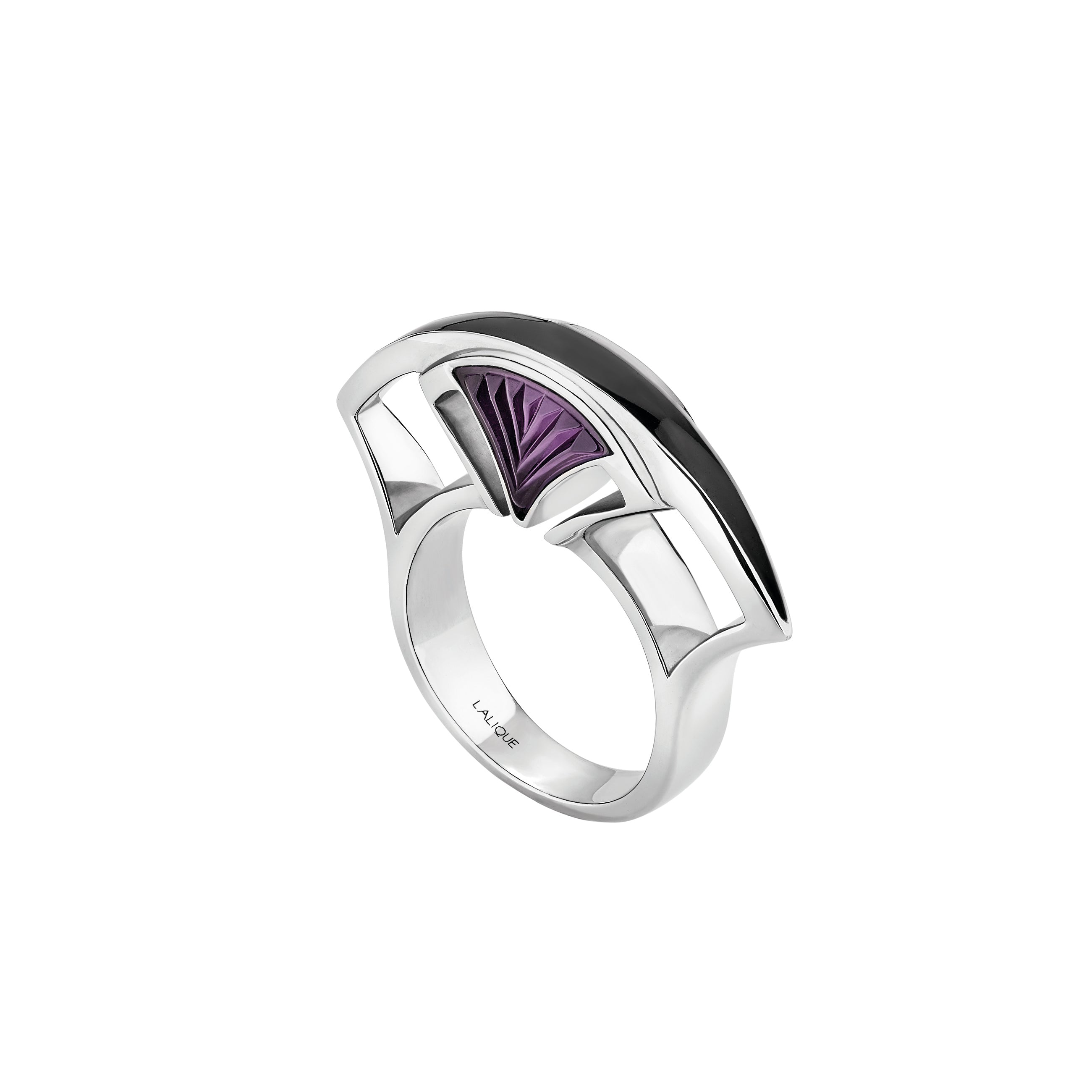 Lalique' Cabochon Pink Crystal Ring Size 8 1/2 – S & K Ltd.