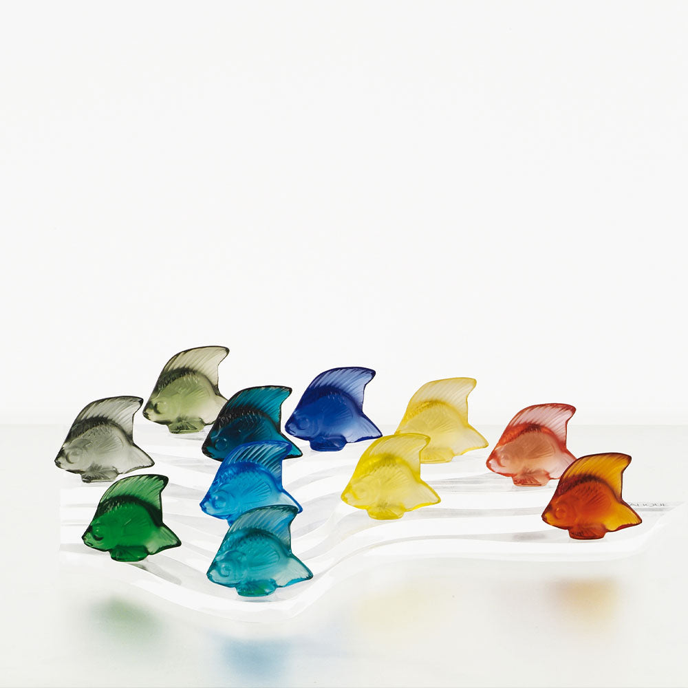 LALIQUE クリスタルフィッシュ ラリック Lalique Crystal Fish Turquoise 30005 3000500 090592300053