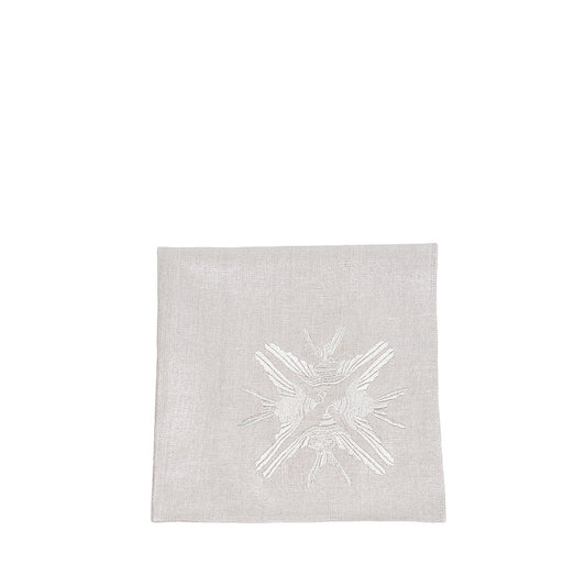 Serviette de Table Brodée Hirondelles