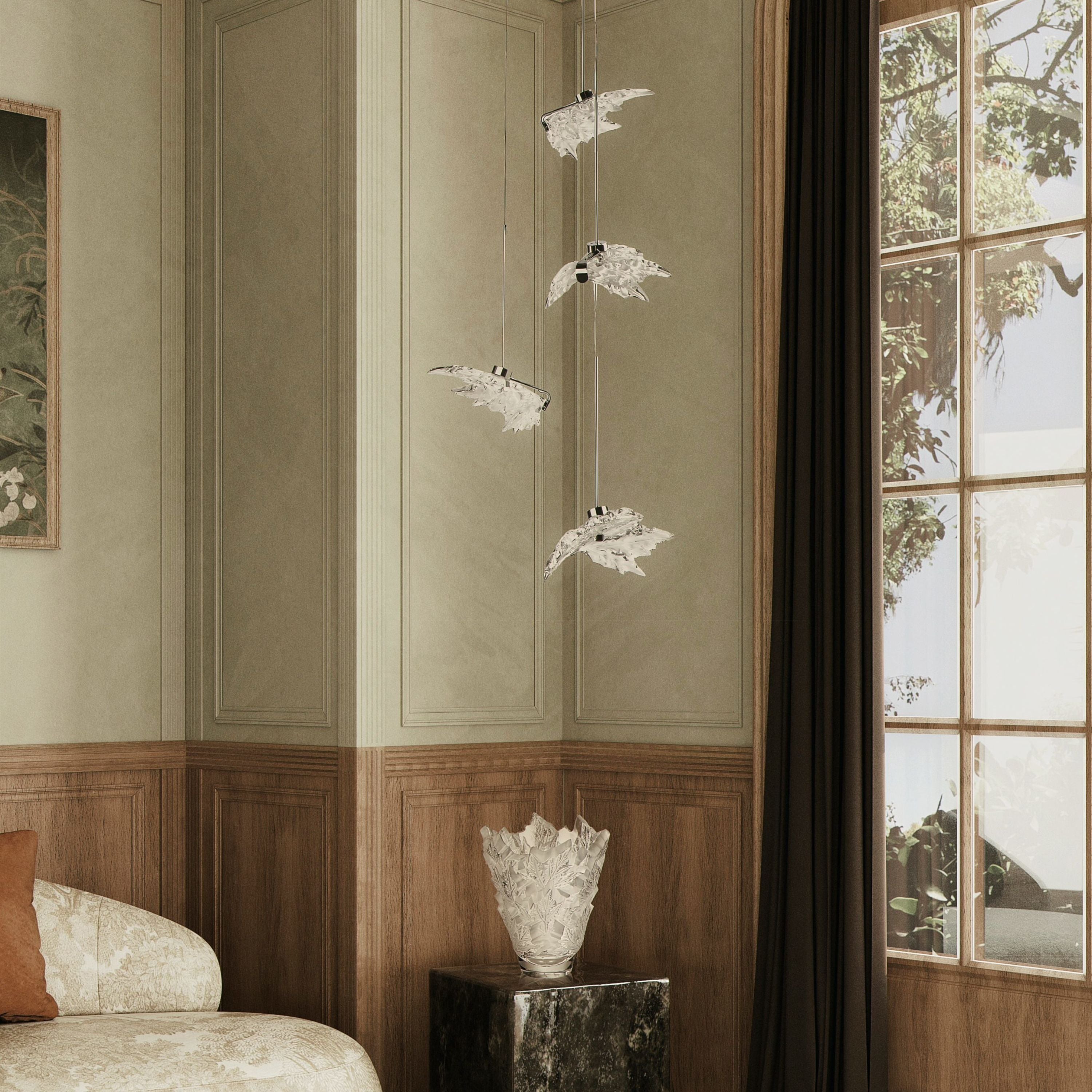 Champs-Élysées Liana, Medium Size, 5 Leaves – Lalique North America