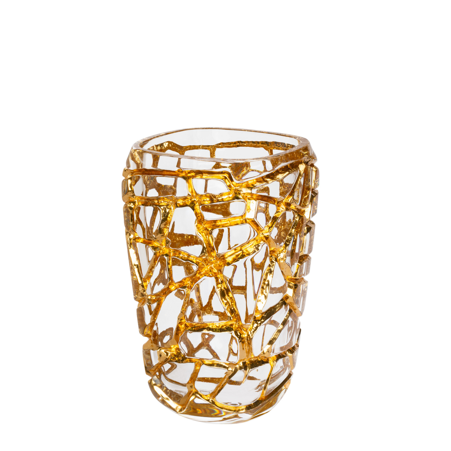 Magnitude grand Vase with gold leaves