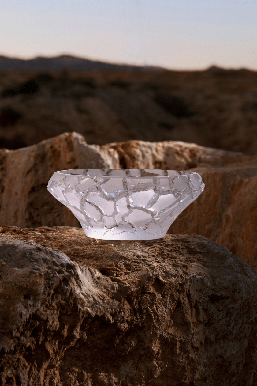 R LALIQUE ラリック VASE オパルセント チューリップ クリスタル