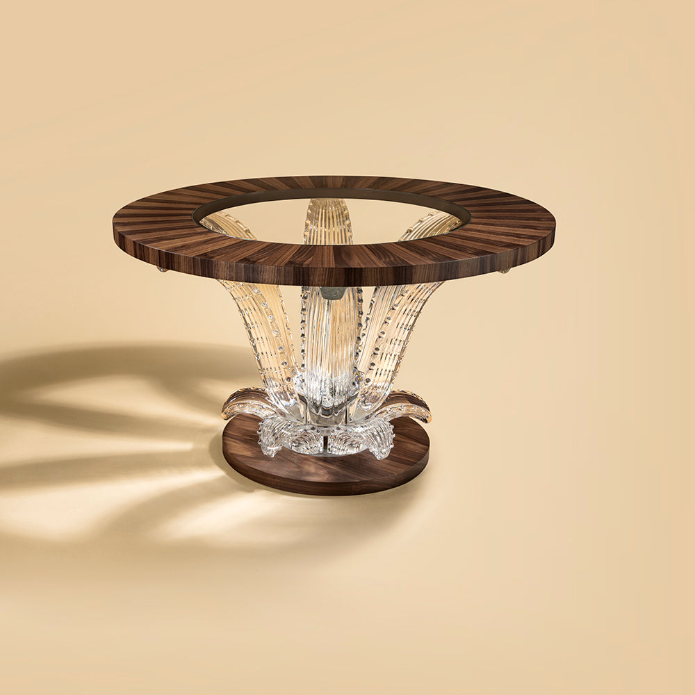 Cactus small coffee table walnut