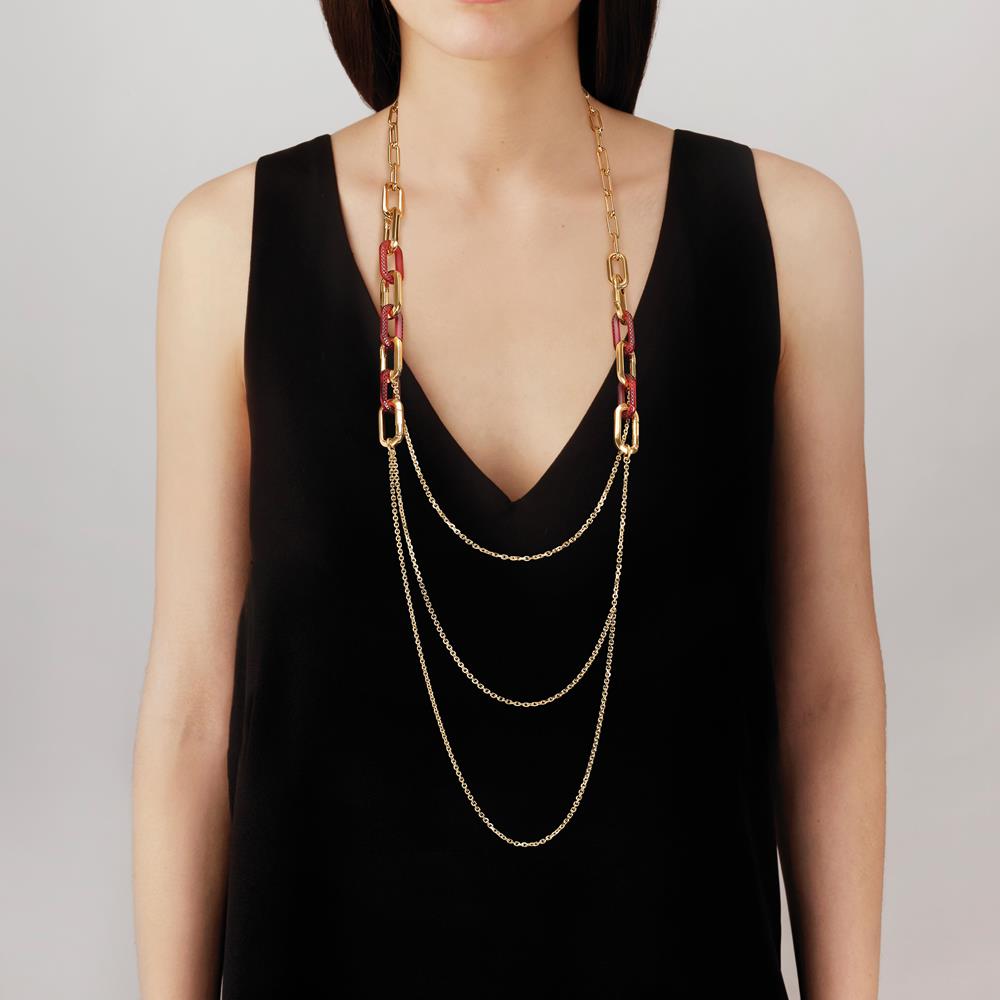 Empreinte animale long necklace