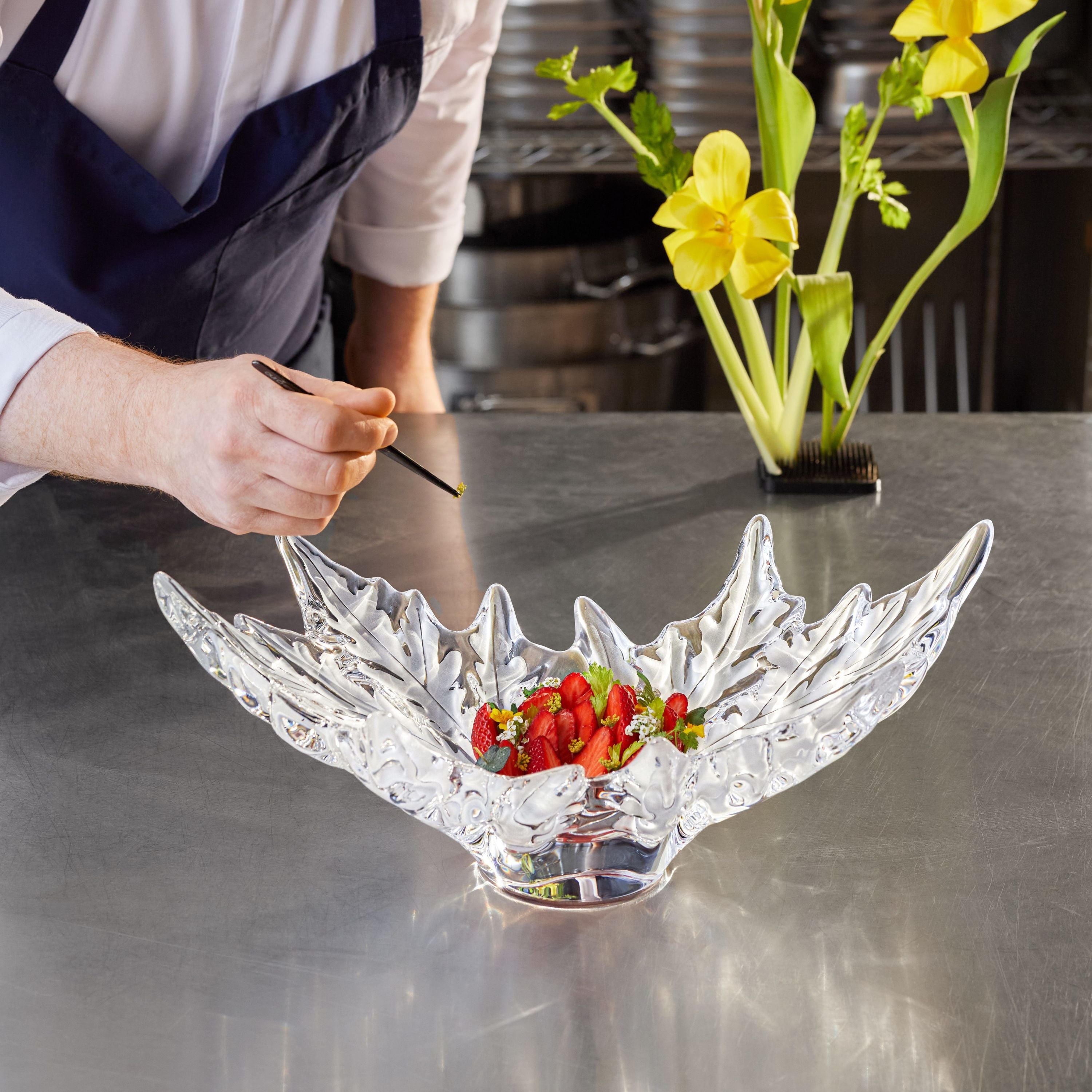 希少ラリックLaliqueシャンピニーChampigny★クリスタルサラダボウル 希少ラリックLaliqueシャンピニーChampigny☆クリスタルサラダ