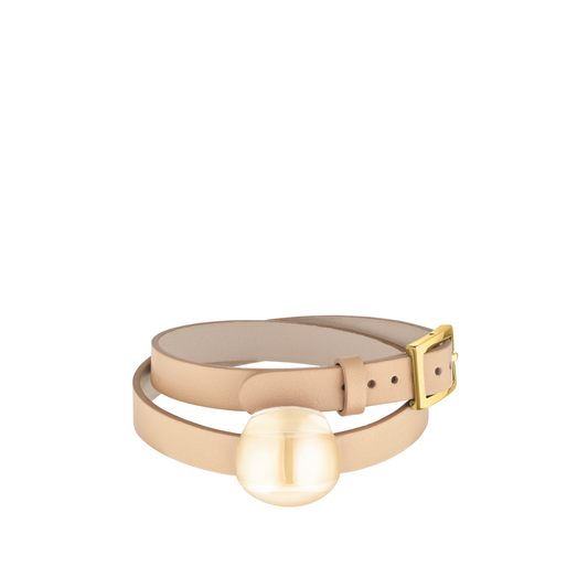 Bracelet Cuir Cabochon